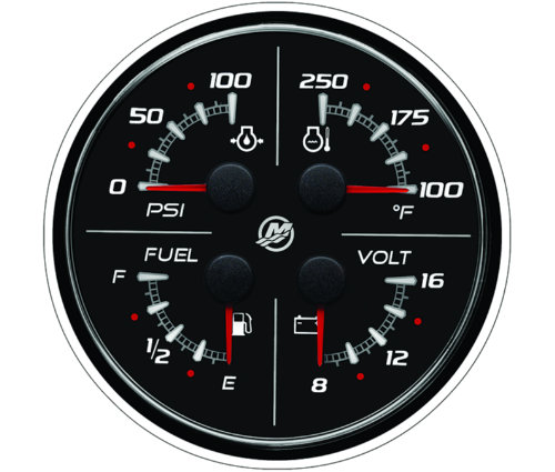 SC100 4 in 1 gauge 12V Link Gauge