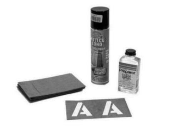 Picture of Mercury-Mercruiser 92-823287 STENCIL KIT-BLACK