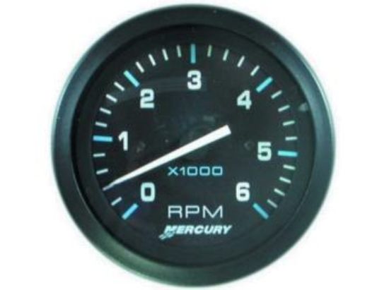 Picture of Mercury-Mercruiser 79-859674A1 TACHOMETER, (0-6000 RPM) Black Face, Blue Graduati