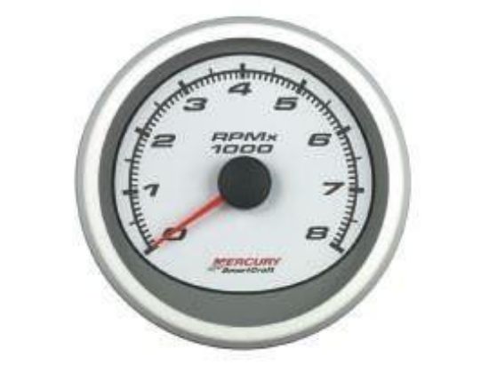 Mercury-Mercruiser 79-879903K11 Tachometer 0-8000 RPM White  for sale