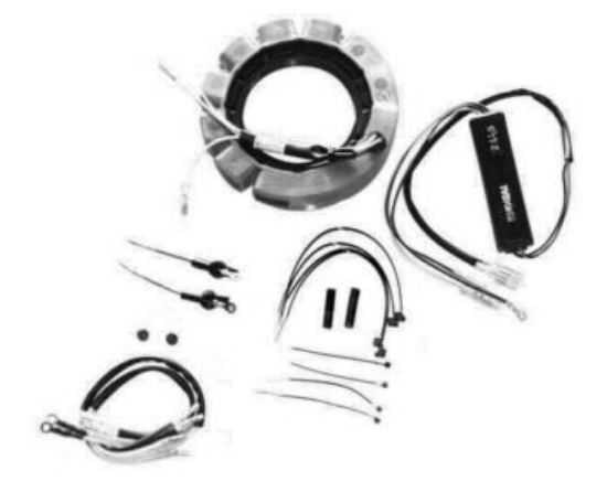 Picture of Mercury-Mercruiser 398-832075A6 Red Stator Kit 4 Cyl 16 Amp