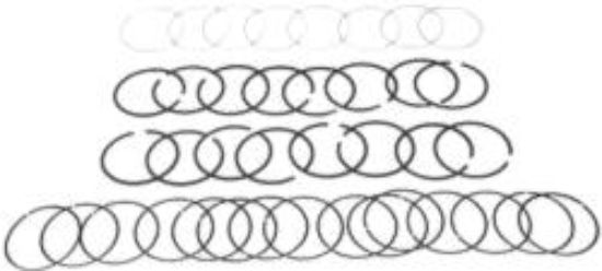 Picture of Mercury-Mercruiser 39-818629 RING SET-Piston (STANDARD)