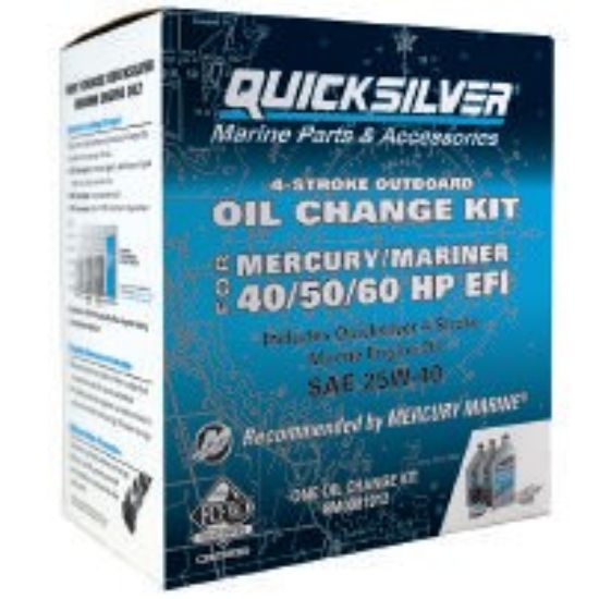 Picture of Mercury-Mercruiser 8M0081912 Oil Change Kit 40/50/60 EFI 25W-40