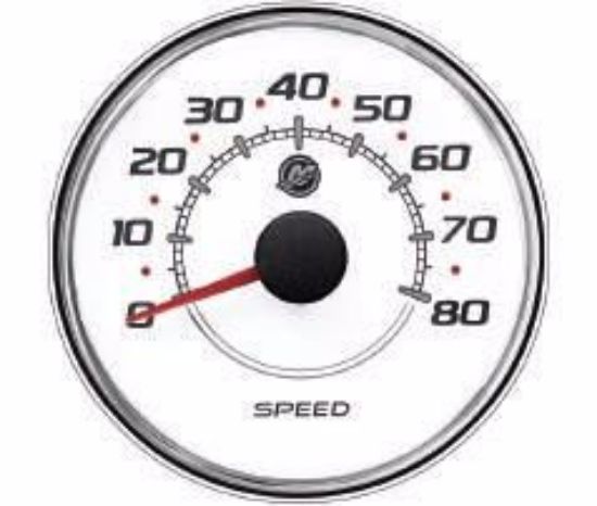 Picture of Mercury-Mercruiser 79-8M0052874 Speedo 80 MPH White