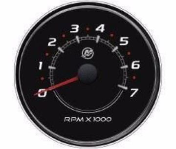 Show details for Mercury-Mercruiser 79-8M0052854 SC100 Tachometer 7K RPM Black SmartCraft SC100 Black Tachometer 7000 rpm