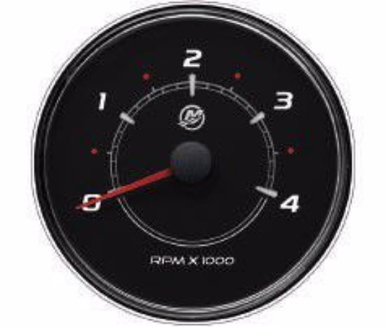 Picture of Mercury-Mercruiser 79-8M0052855 GAUGE TACH, 4000 RPM, 110 mm, Black