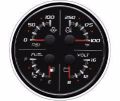 Picture of Mercury-Mercruiser 79  -8M0069437 4 IN 1 GAUGE Temp, Pressure, Volt 12V, Fuel, Black