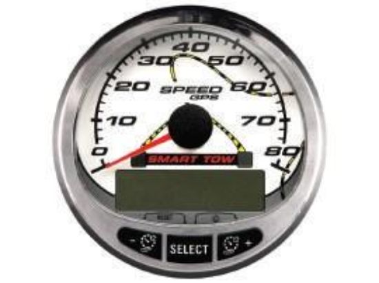 Picture of Mercury-Mercruiser 79-879169K14 SPEEDO KIT, White Face/Chrome Bezel (85 mm)
