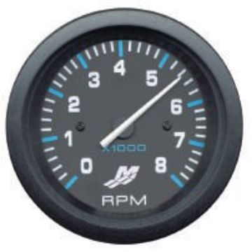 Show details for Mercury-Mercruiser 79-895283A06 TACHOMETER KIT, (0-8000 RPM) Black Face, Blue Grad Picture of Mercury-Mercruiser 79-895283A06 TACHOMETER KIT, (0-8000 RPM) Black Face, Blue Grad