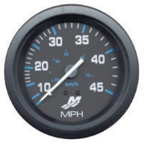 Picture of Mercury-Mercruiser 79-895285A01 SPEEDOMETER KIT, (10-45 MPH) Black Face, White/Blu