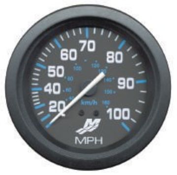 Show details for Mercury-Mercruiser 79-895285A06 SPEEDOMETER KIT, (0-100 MPH) Black Face, Blue Grad Picture of Mercury-Mercruiser 79-895285A06 SPEEDOMETER KIT, (0-100 MPH) Black Face, Blue Grad