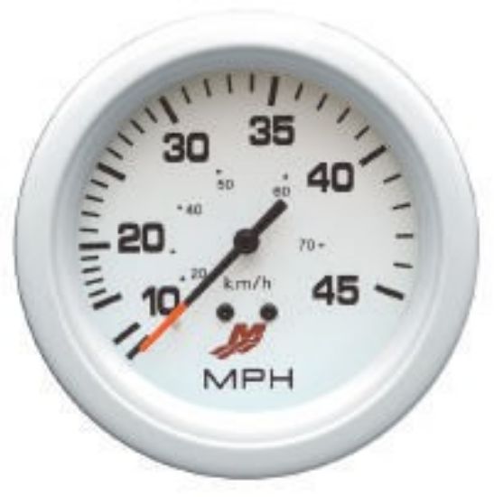 Picture of Mercury-Mercruiser 79-895285A21 SPEEDOMETER KIT, (10-45 MPH) White Face, Black Gra