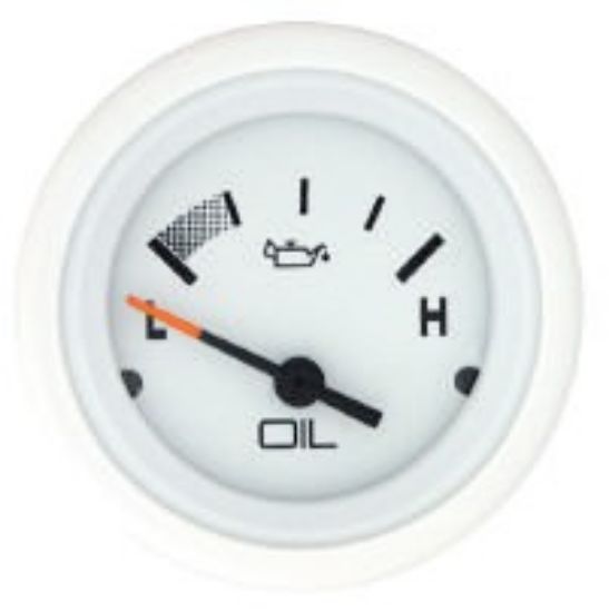 Picture of Mercury-Mercruiser 79-895289A21 GAUGE, Oil Pressure, White Face, Black Graduation,