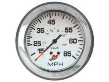 Show details for Mercury-Mercruiser 79-895285A43 SPEEDOMETER KIT, (10-65 MPH) White Face, Black Gra Picture of Mercury-Mercruiser 79-895285A43 SPEEDOMETER KIT, (10-65 MPH) White Face, Black Gra