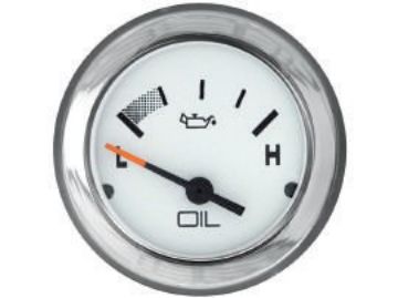 Show details for Mercury-Mercruiser 79-895289A41 GAUGE, Oil Pressure, White Face, Black Graduation, Picture of Mercury-Mercruiser 79-895289A41 GAUGE, Oil Pressure, White Face, Black Graduation,