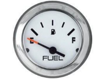Show details for Mercury-Mercruiser 79-895291A41 FUEL LEVEL GAUGE, White Face, Black Graduations, C Picture of Mercury-Mercruiser 79-895291A41 FUEL LEVEL GAUGE, White Face, Black Graduations, C
