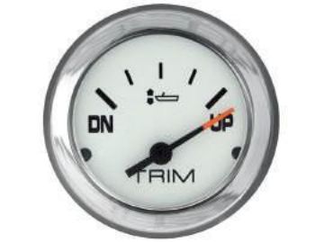 Show details for Mercury-Mercruiser 79-895292A41 GAUGE, Power Trim Indicator, White Face, Black Gra Picture of Mercury-Mercruiser 79-895292A41 GAUGE, Power Trim Indicator, White Face, Black Gra