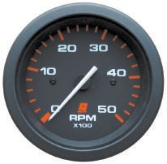 Picture of Mercury-Mercruiser 79-895283Q02 TACHOMETER KIT, (0-5000 RPM) Black Face, Red Gradu