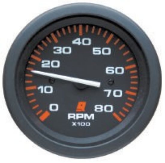 Picture of Mercury-Mercruiser 79-895283Q06 TACHOMETER KIT, (0-8000 RPM) Black Face, Red Gradu