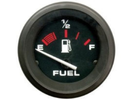 Picture of Mercury-Mercruiser 79-895291Q01 FUEL LEVEL GAUGE, Black Face, Red/White Graduation