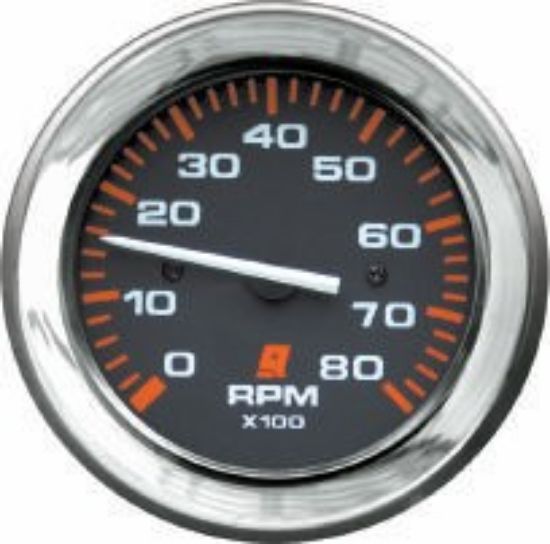 Picture of Mercury-Mercruiser 79-895283Q66 TACHOMETER KIT, (0-8000 RPM) Black Face, Red Gradu