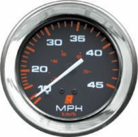 Picture of Mercury-Mercruiser 79-895285Q61 SPEEDOMETER KIT, (10-45 MPH) Black Face, Red Gradu
