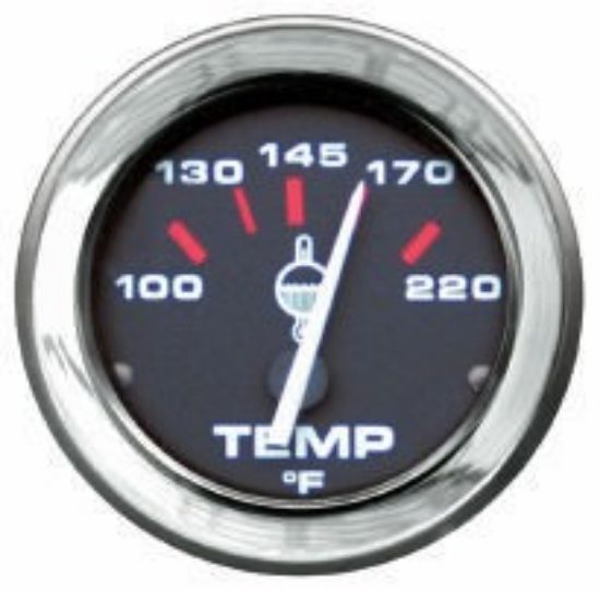 Picture of Mercury-Mercruiser 79-895287Q62 WATER TEMPERATURE GAUGE KIT, (60-220 F) Black Face