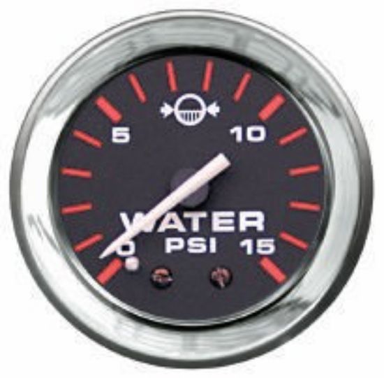 Picture of Mercury-Mercruiser 79-895288Q62 GAUGE, Water Pressure (1-15 PSI) Black Face, Red G