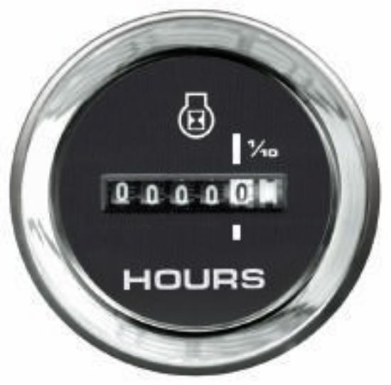 Picture of Mercury-Mercruiser 79-895295Q61 GAUGE, Cruiselog, Black Face, Red Graduations, Chr