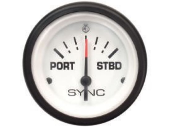 Picture of Mercury-Mercruiser 79-895294Q21 GAUGE, Dual Engine Synchronizer, White Face, Black