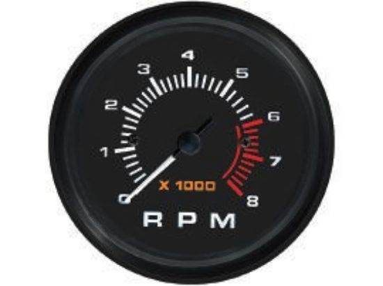 Picture of Mercury-Mercruiser 79-895283Q46 TACHOMETER KIT, (0-8000 RPM) Black Face, Orange/Wh