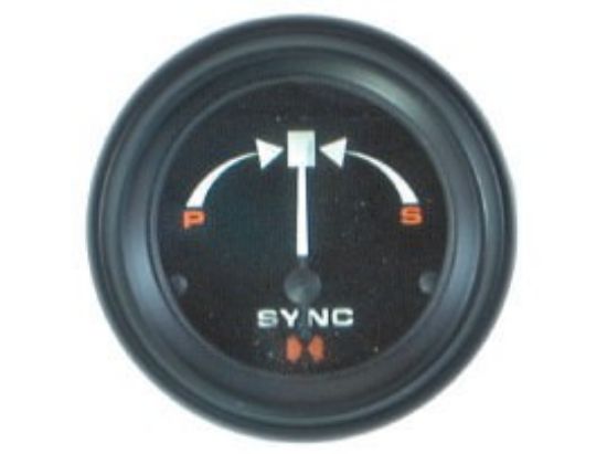 Picture of Mercury-Mercruiser 79-895294Q41 GAUGE, Dual Engine Synchronizer, Black Face, Orang