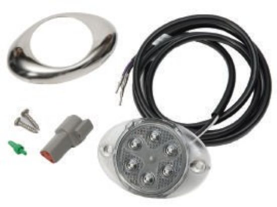 Picture of Mercury-Mercruiser 8M0078925 LIGHT ASSEMBLY, MP Alert - Oval