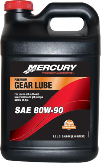 Mercury premium gear lube SAE 80W-90 2.5 gallon