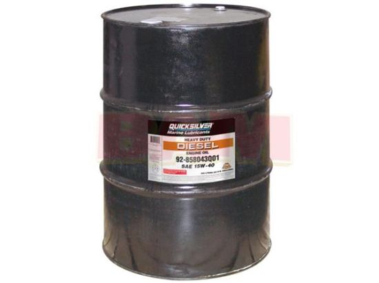 Picture of Mercury-Mercruiser 92-858043Q01 15W40 DIESEL OIL, QS, 208 Liters