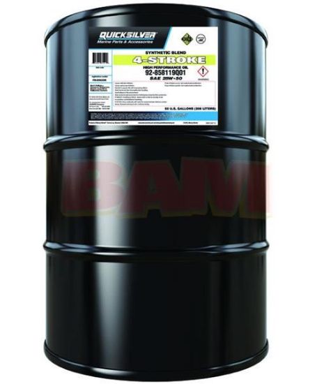 Mercury-Quicksilver 92-858119Q01 Hi Performance 25W50 Synthetic Blend Marine Oil