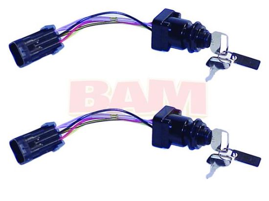 Picture of Mercury-Mercruiser 87-897716K02 Dual Key Switch Kit 3 Position