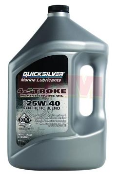 Show details for Mercury-Mercruiser 92-8M0078623 Quicksilver SAE 25W40 Synthetic Blend Oil 1 Gal Picture of Mercury-Mercruiser 92-8M0078623 Quicksilver SAE 25W40 Synthetic Blend Oil 1 Gal