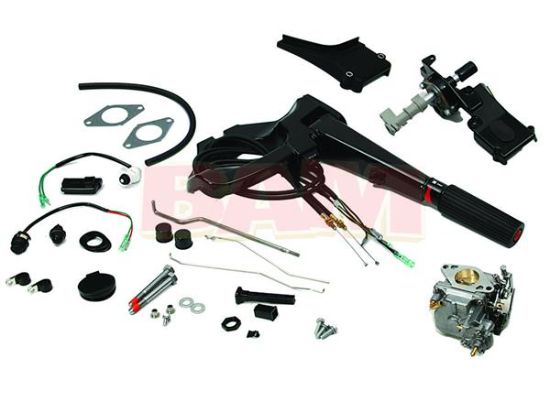 Picture of Mercury Outboard 8M0104197 Conversion Kit Remote to Tiller Handle