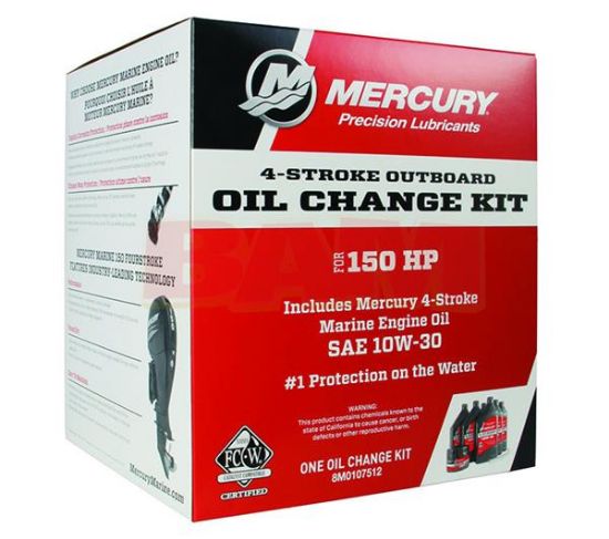 Picture of Mercury Outboard 8M0107512 Oil Change Kit 150 HP