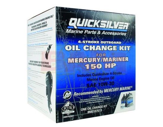 Mercury-Quicksilver 8M0107513 Oil Change Kit 150 HP 10W30