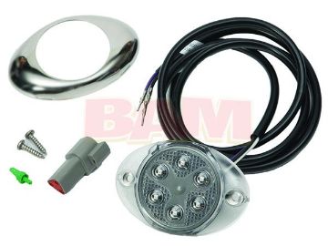 Show details for Mercury-Mercruiser 8M0109506 MP Alert Oval Light Replacement Picture of Mercury-Mercruiser 8M0109506 MP Alert Oval Light Replacement