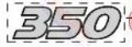350 HP Verado decal 
