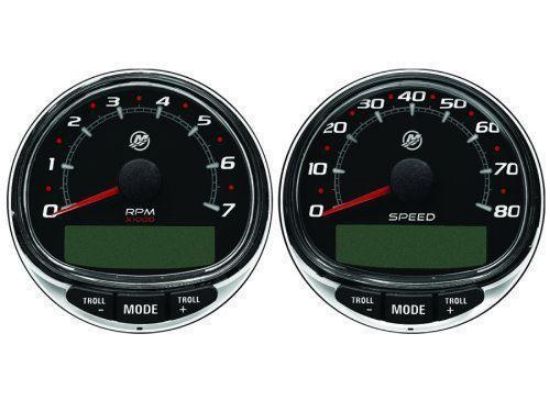 Mercury/Mercruiser  79-8M0135633 Tach/Speedo Kit 80 MPH Black