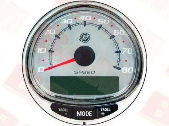 Mercury-Mercruiser 79-8M0135654 SmartCraft Speedometer 80 MPH Grey