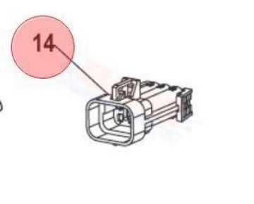 buy 4 position male weather cap for SmartCraft engine  Mercury SmartCraft Connector Assembly Weather Cap Male 4 position