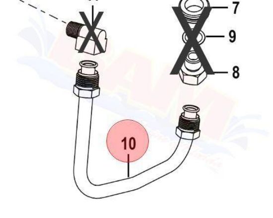 Mercury-Mercruiser 32-861250 Fuel Line assembly for sale