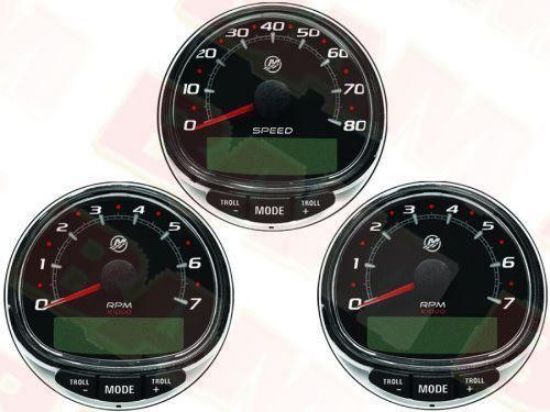 DUAL ENGINE Smartcraft TACHOMETER - 7000 RPM SPEEDOMETER 80 MPH KIT for sale