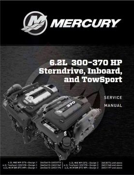 Show details for Mercury-Mercruiser 90-8M0119306 Factory Service Manual 6.2L 300-370 HP FACTORY SERVICE MANUAL 6.2L 6.2L 300-370 HP STERNDRIVE, INBOARD, AND TOWSPORT ENGINES