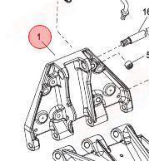 Picture of Mercury-Mercruiser 841215T01 K Plane (Trim Tab) Plate Upper